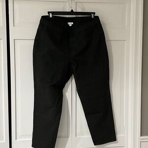 J. Jill Dark Gray Slim Leg Ponte Pants